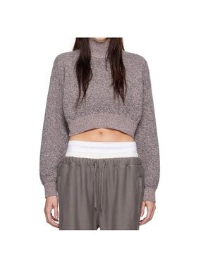 Alexander Wang Turtleneck Pullover with Embossed Logo